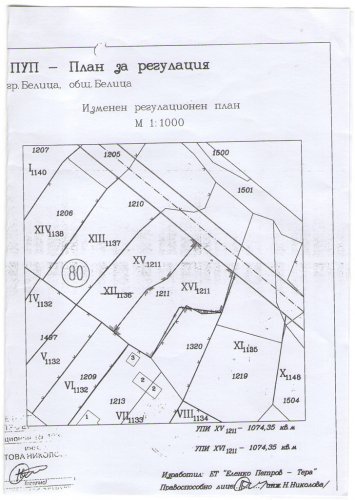 Land in Belitsa 1074.35 m2